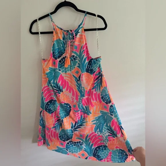 Lilly Pulitzer Margot Swing Dress - Pineapple Print || SZ M - Picture 5 of 7